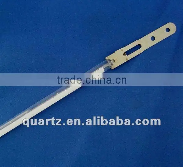 Infrared halogen quartz heater lamp with reflector