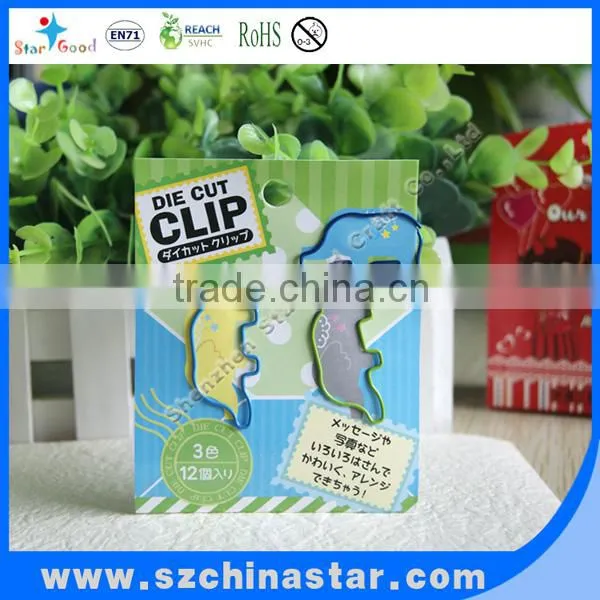Colorful rhinoceros bookclip of PET material