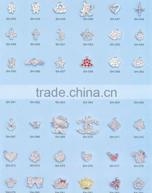 DIY rhinestone letter slide charm ( product catalog 16-20)