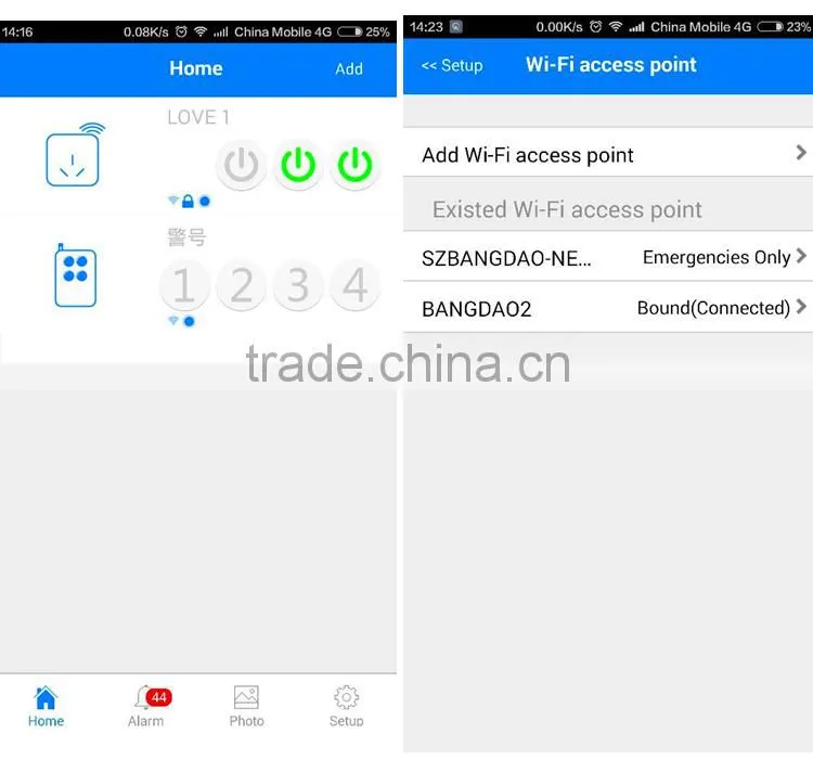 APP Remote Control 3 Outlets 6 Plugs Extension Home Alarm Smart WiFi Power Socket Compatible with 16pcs 315Mhz OR 433Mhz Sensors