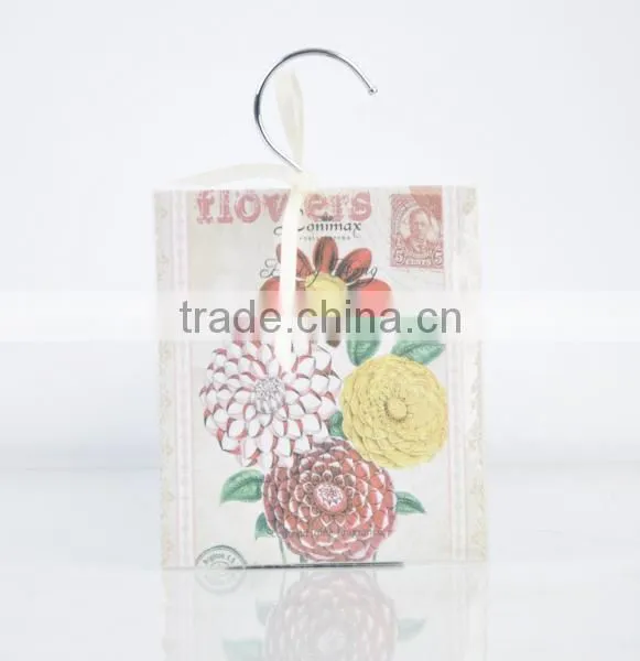 35g scented paper sachet with iron hook