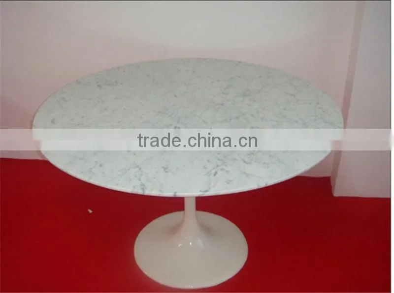 Tulip Dining Table Black marble top