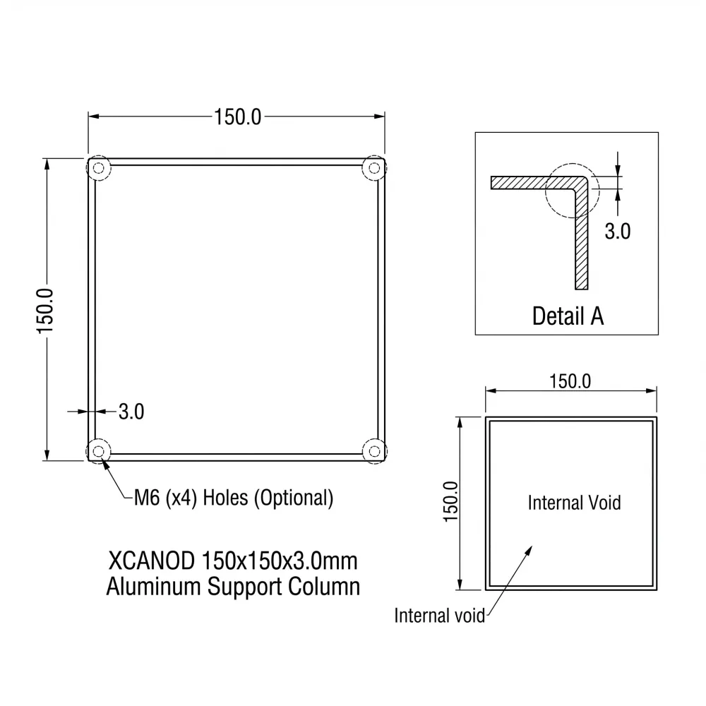 150x150x3.0mm Column Technical Drawing.png