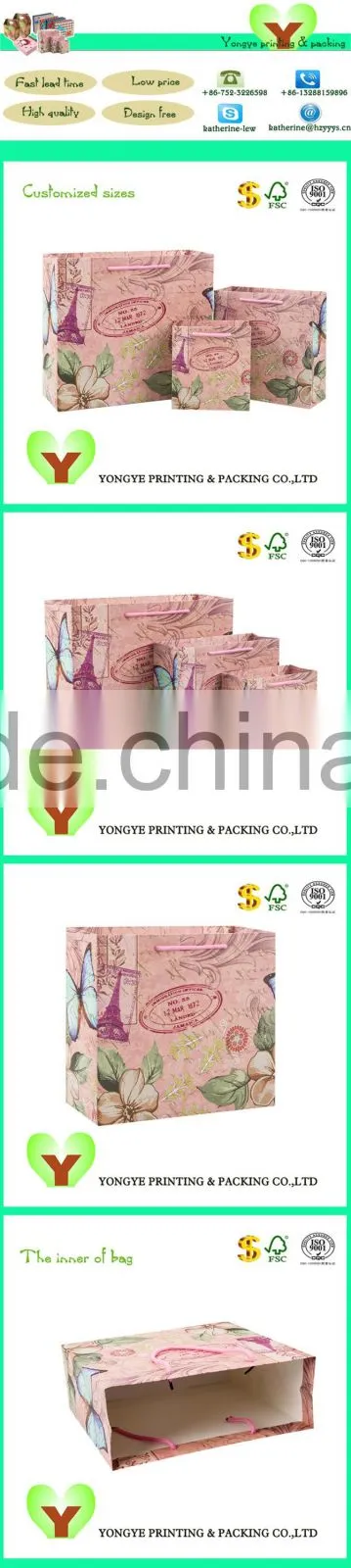 Best Design Washable Kraft Paper Bag For Shopping Promotion