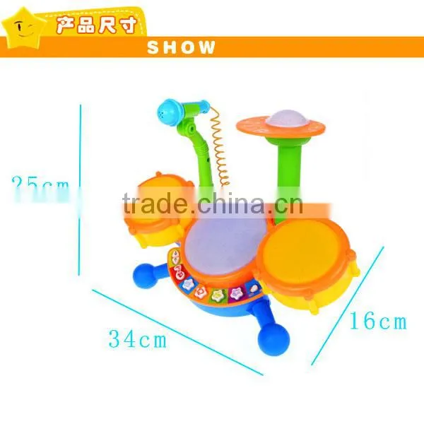 Preschool education toys, jazz drum toy, with light and music