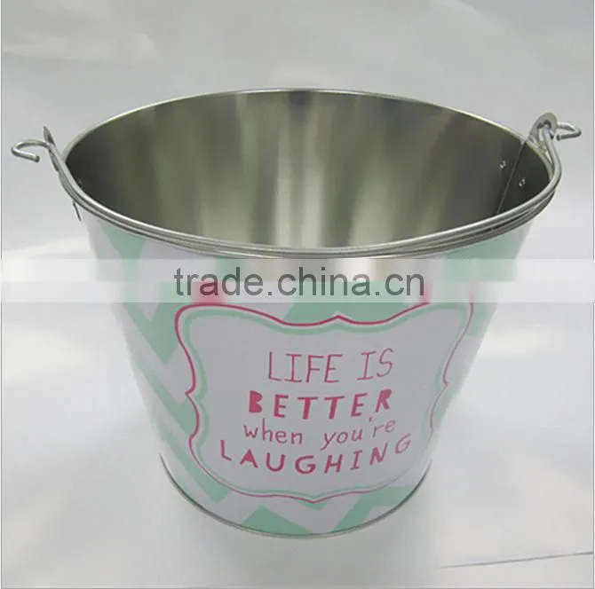 CCBB-T201 5L Tin candy bucket ice cooler ice pail, beer bucket