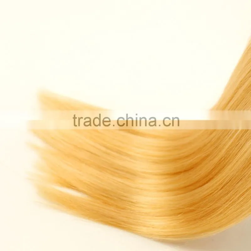 160g 180g 220g 260g full head human remy hair blond clip in hair weaves