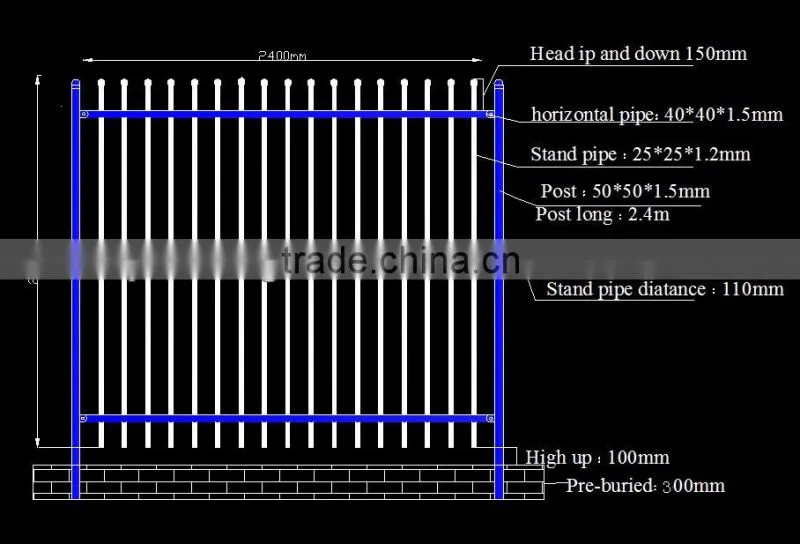 Hot dip galvanized metal fence panel with best price