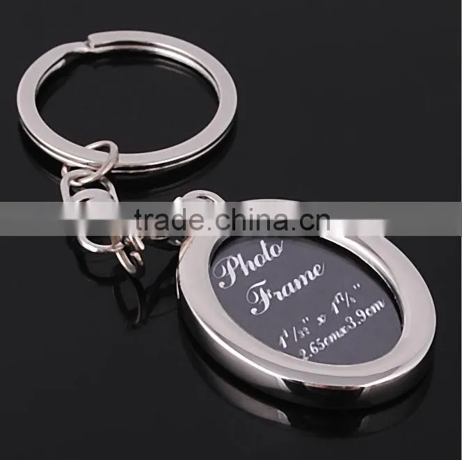 Manufacturers wholesale personalized photo frame key ring Chain