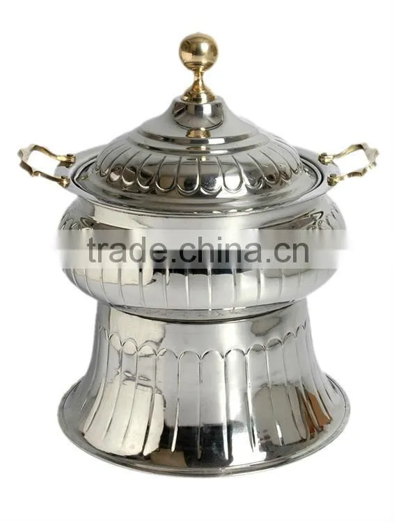 Steel Cheffing Dish, Wedding & Party utensils, food serving dish, hot keeping dish, Catering item, Hotel & Restaurant utensils