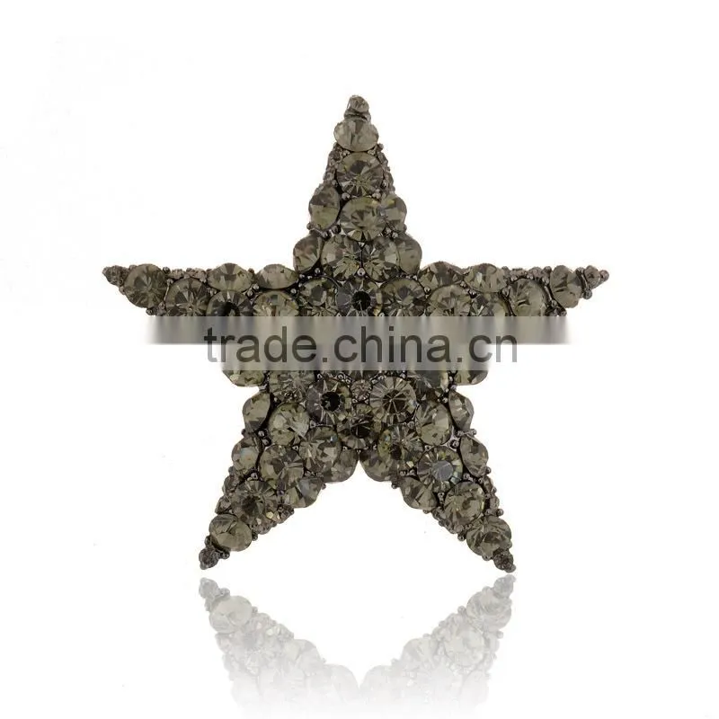 Wholesale Pink Rhinestone Star Brooch