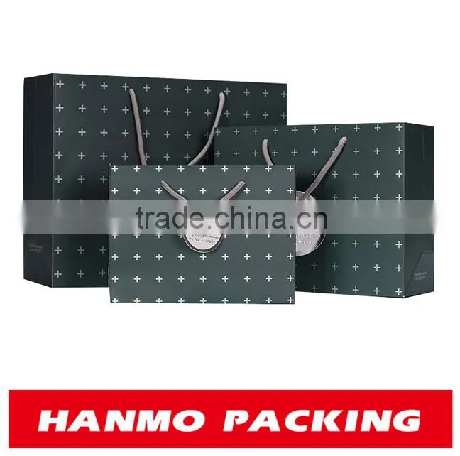 oem design high quality handcraft printed paper bag with handle