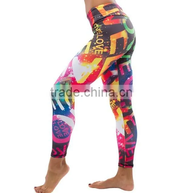 Full sublimation never fading sport leggings women&wholesale women leggings tights