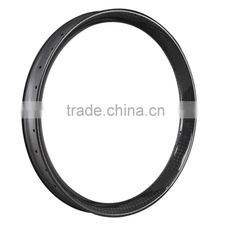 2015 new carbon fatbike rims 12K/UD 65mm fat bike rim 26er tubeless carbon fat bikes rimset FW65