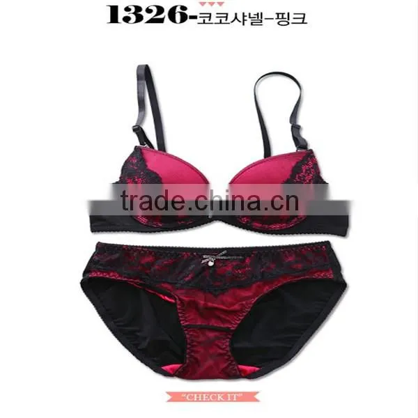 2014 New Fashion bra and panty Lady's sexy adult lingerie