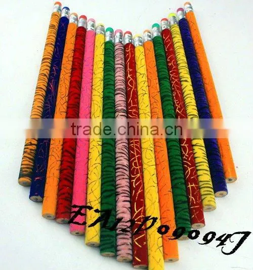 2015 hotsale no sharpening drawing fuzzy pencil with rubber