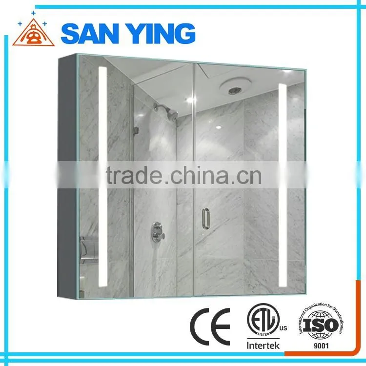 Hot selling backlit toilet mirror cabinet