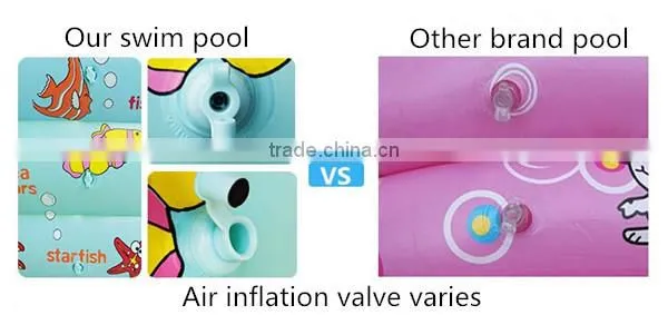 6P material Square green pool inflatable pool plastic pool for baby