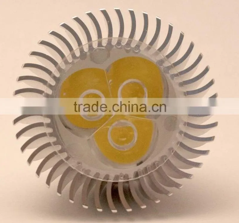GU10 230V 3X1W LED spotlight 3W LED lamp normal size