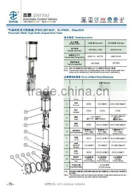 Pneumatic wafer knife gate valve,flanged knife gate valve,wedge gate valve,