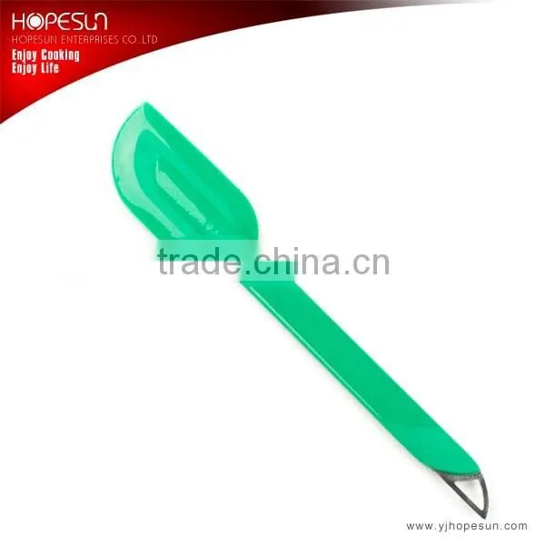 Best sell pastry tool pink best flat plastic kitchen spatula long thin spatula