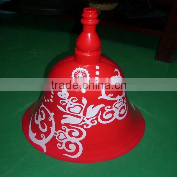 Colorful plastic christmas bell