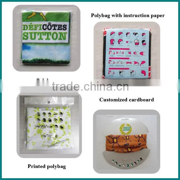 Custom printed microfiber tube headwear