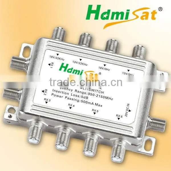 Hot Selling 4 in 6 output Satellite Multiswitch
