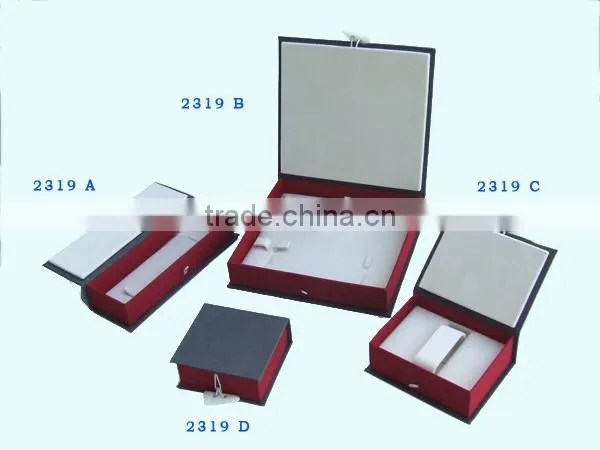 Leather box for jewelry, OEM logo for wholesale