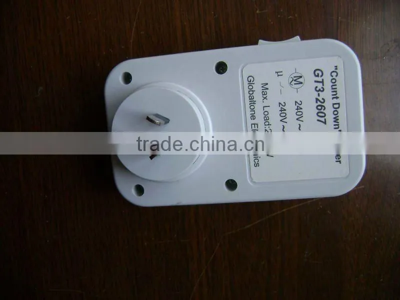 GT3-2607 Australian style count-down timer switch 30', 60', 120', 6Hs, 12Hs