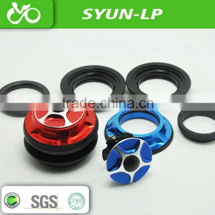 alloy aluminum fork tube threaded 1.5" threadless integrared build in bearing 1-1/8 MTB bicycle headset