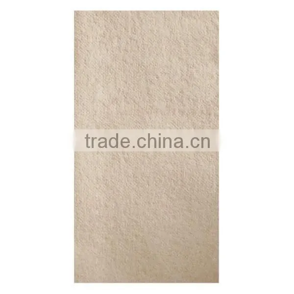 Linen-Like Natural Dinner Napkin, Unembossed, 1/8 Fold, 17" Length x 15-1/2" Width (Case of 300)