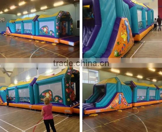 55ft inflatable party assault obstacle course