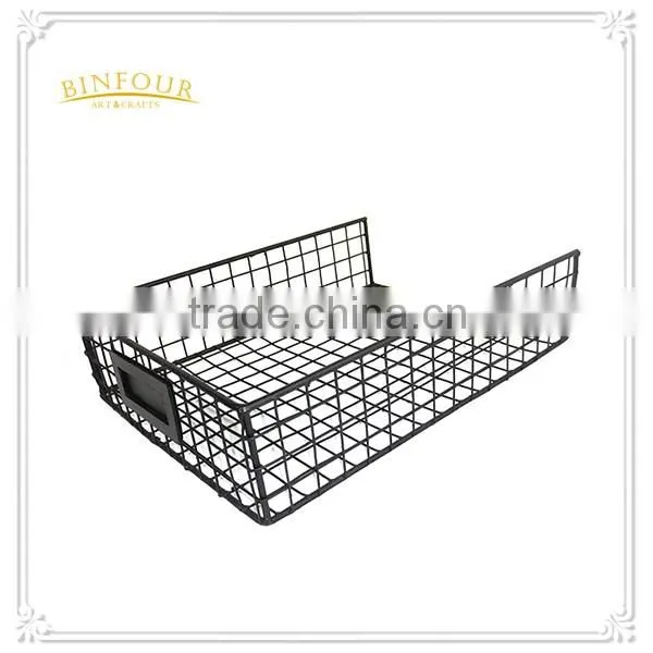 office wall hanging metal magazine rack with hook