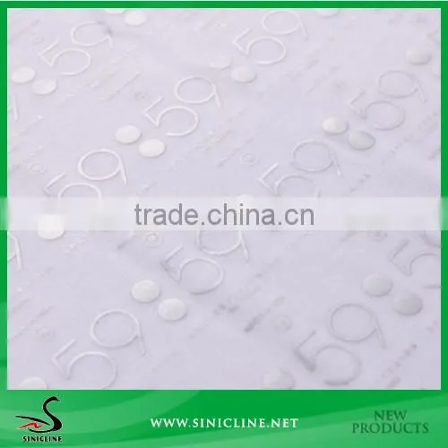 Sinicline Customized Silver Effect Heat Transfer Label for Garment