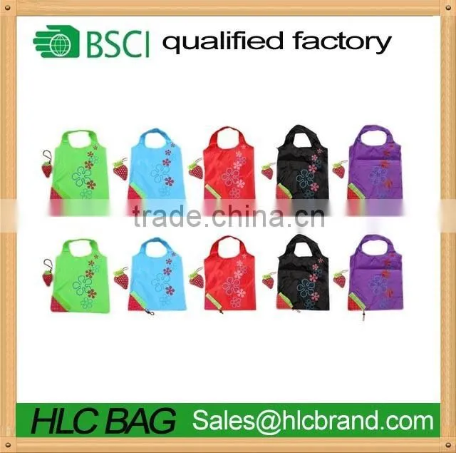 Strawberry Shopping Bag Foldable Polyester reusable bag HL-PB005