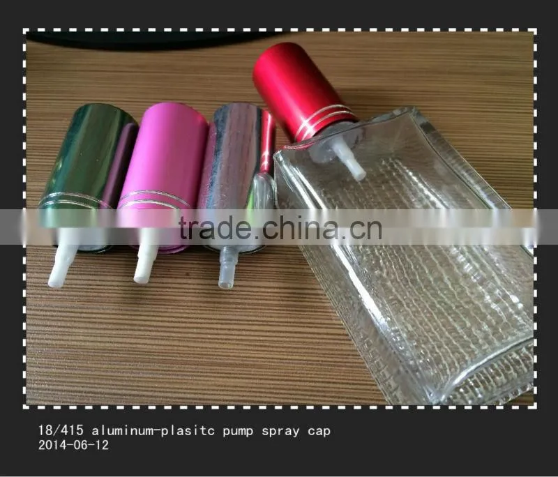 24mm new pp material aluminium pump spray atomizer caps for perfume bottles