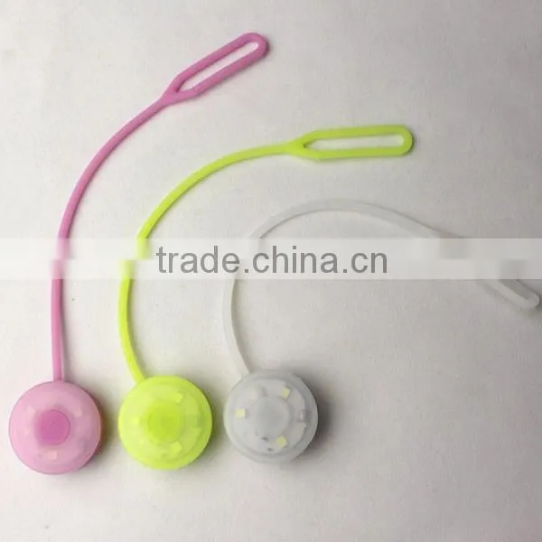 Hot Selling Silicone Led Flashing Light for Bag