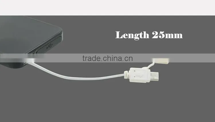 Original PengTeng-K82 3500mAh Capacity Retractable Power Bank Ultrathin Portable External Battery Backup Charger for traveling