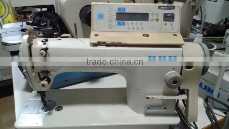 The lowest price used juki single needle 8700 series lockstitch industrial sewing machine