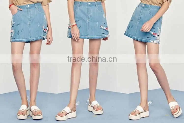 Wholesale Cotton Women Colored Camouflage Crotch Skirts