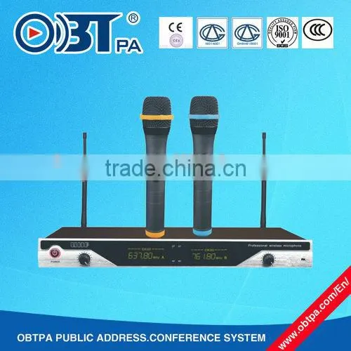 Two Channels Profrssional Best Wireless Microphone for Teachers, Karaoke