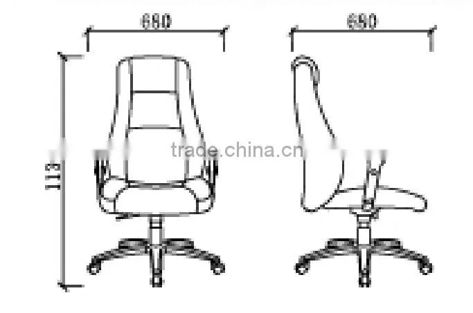 Office factory hot sell design swivel executive modern leather office chair GZH-CK0012