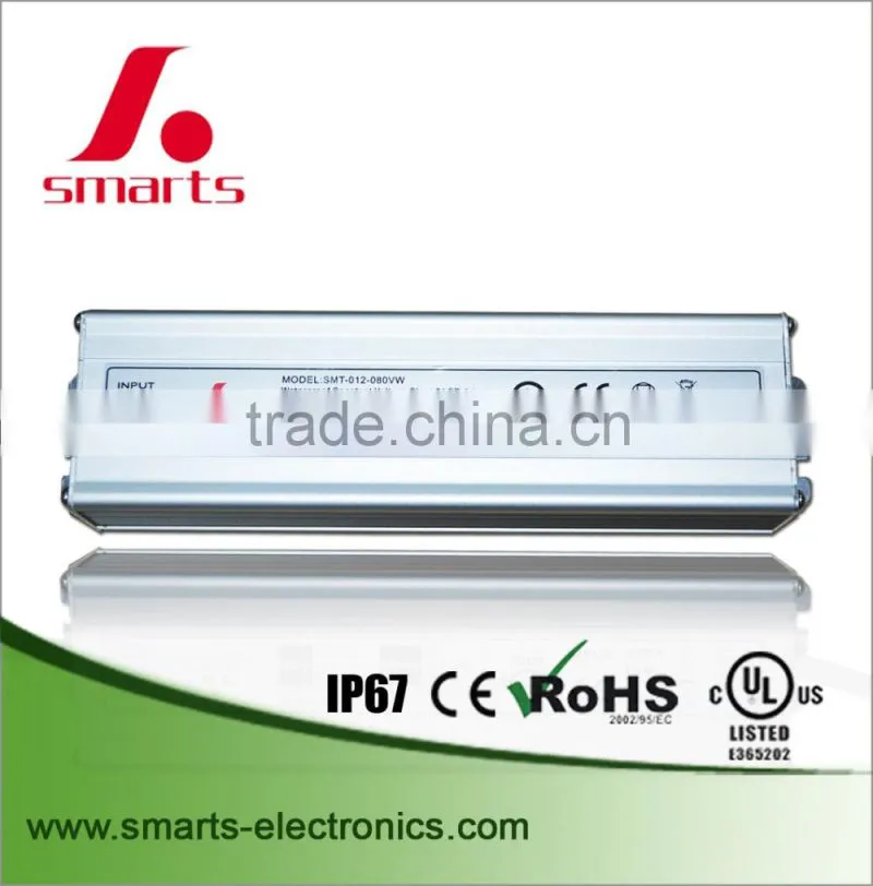 100v-265v ac to 12v dc 80w led power supply for led strip light