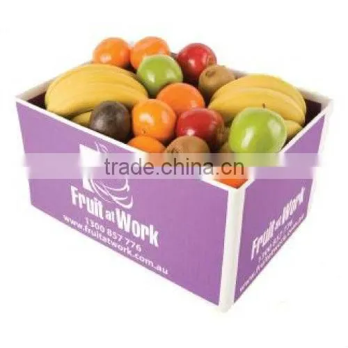 white corrugated paper tray for fruit packaing