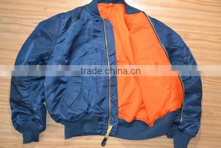 top quality nylon fabric men winter pilot jackets