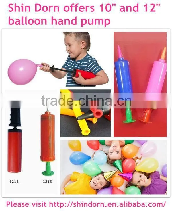 12" balloon hand pump, balloon pump for inflating
