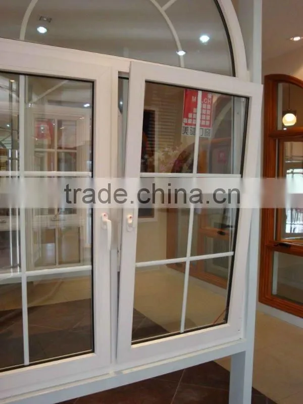 Best price of uPVC tilt and turn kitchen glass window,,uPVC framed single glazed tilt and turn window