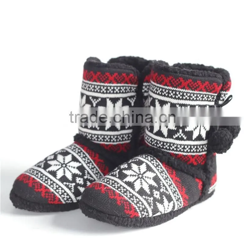Classical indoor slipper boot for woman
