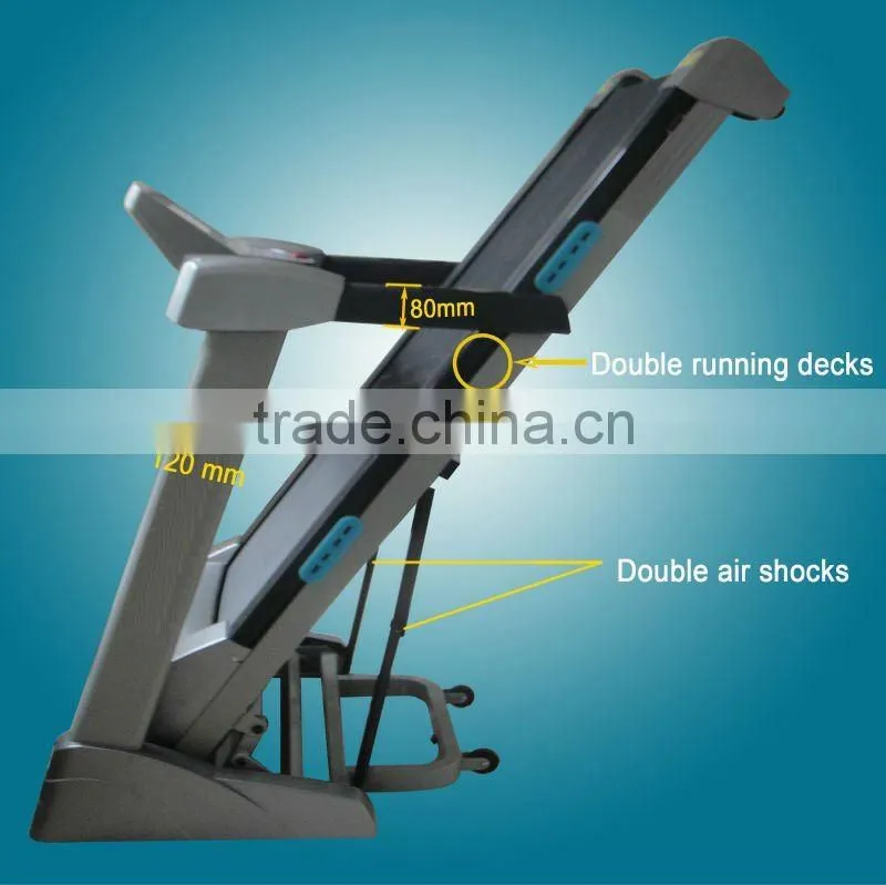 fiting treadmill with 6.5 inch lcd pandel max.speed 20km/h factory directly